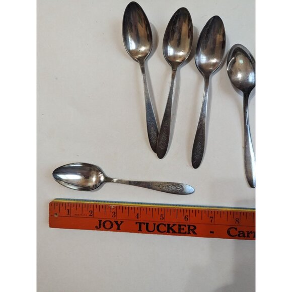 vintage Oneida Bird of Paradise 1923 Community silver plate  Teaspoons set of  6 - Picture 9 of 9